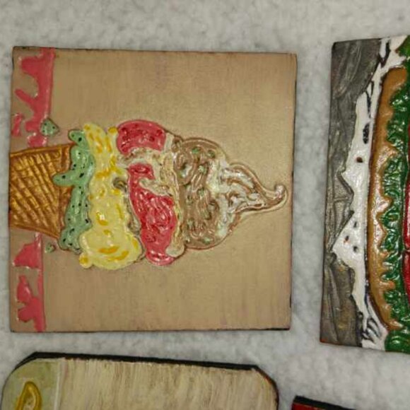 Leather Coasters - 4" square - Picture 5 of 5